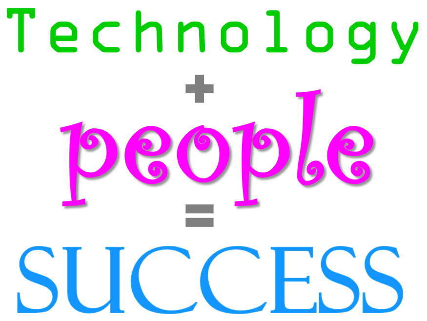 Technology plus people equals success
