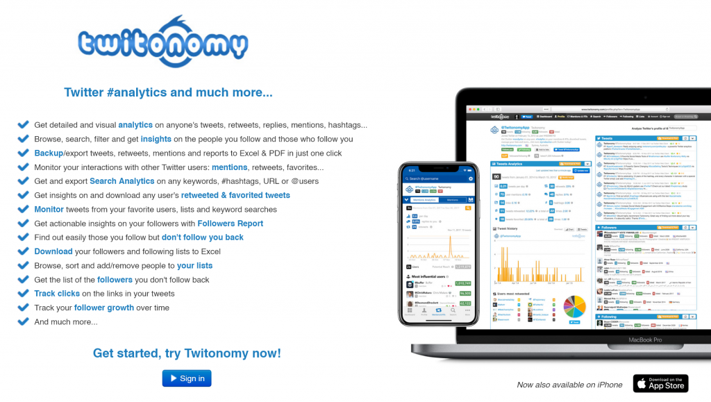 Twitonomy website screengrab
