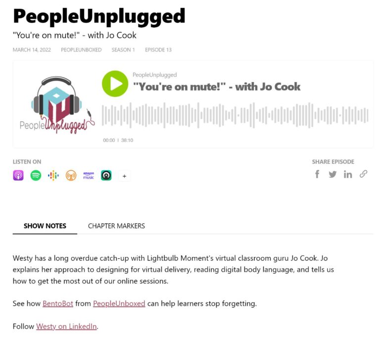 People Unplugged: You’re on mute!